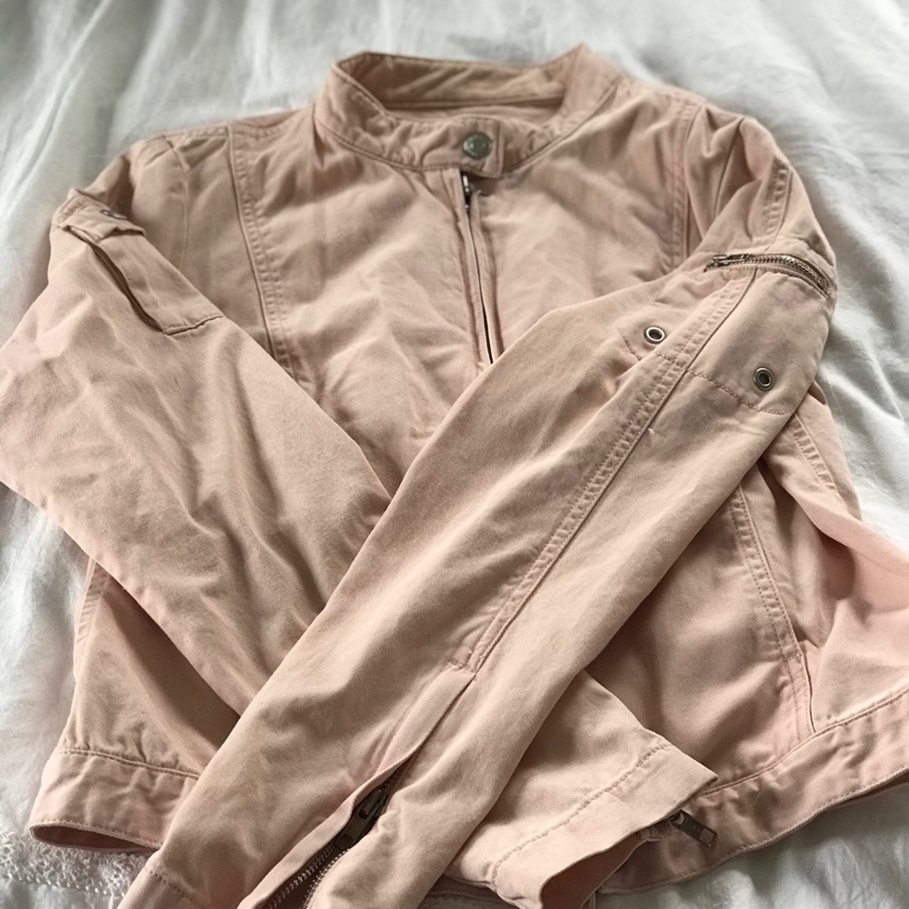 Light pink jacket!
